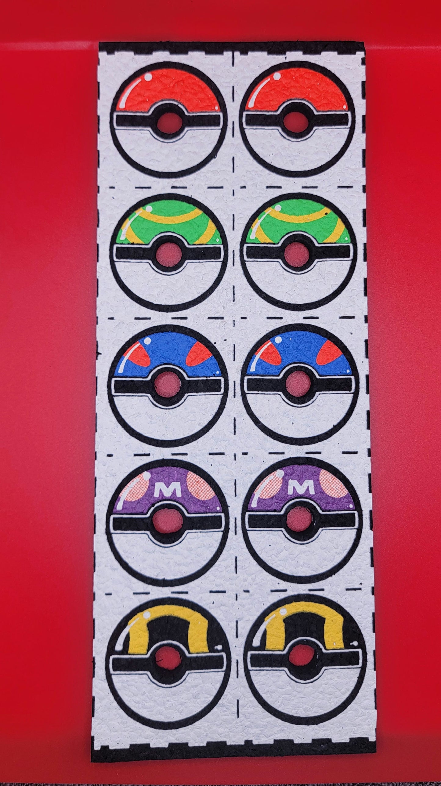 10 Strip PokeBall Pokemon Moodmat by Dark Mountain Cult Moodmats.