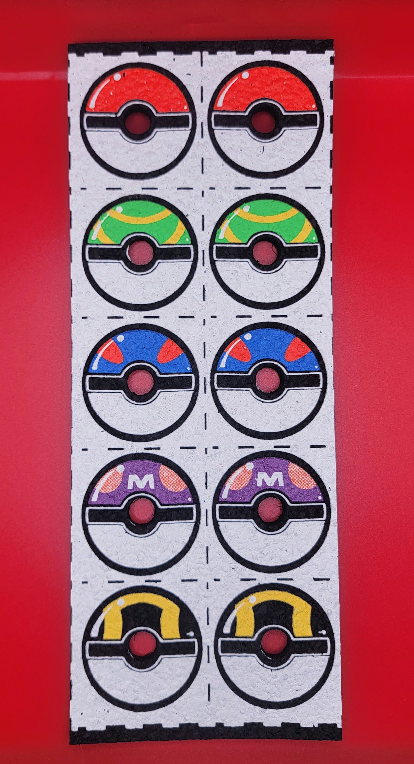10 Strip PokeBall Pokemon Moodmat by Dark Mountain Cult Moodmats.
