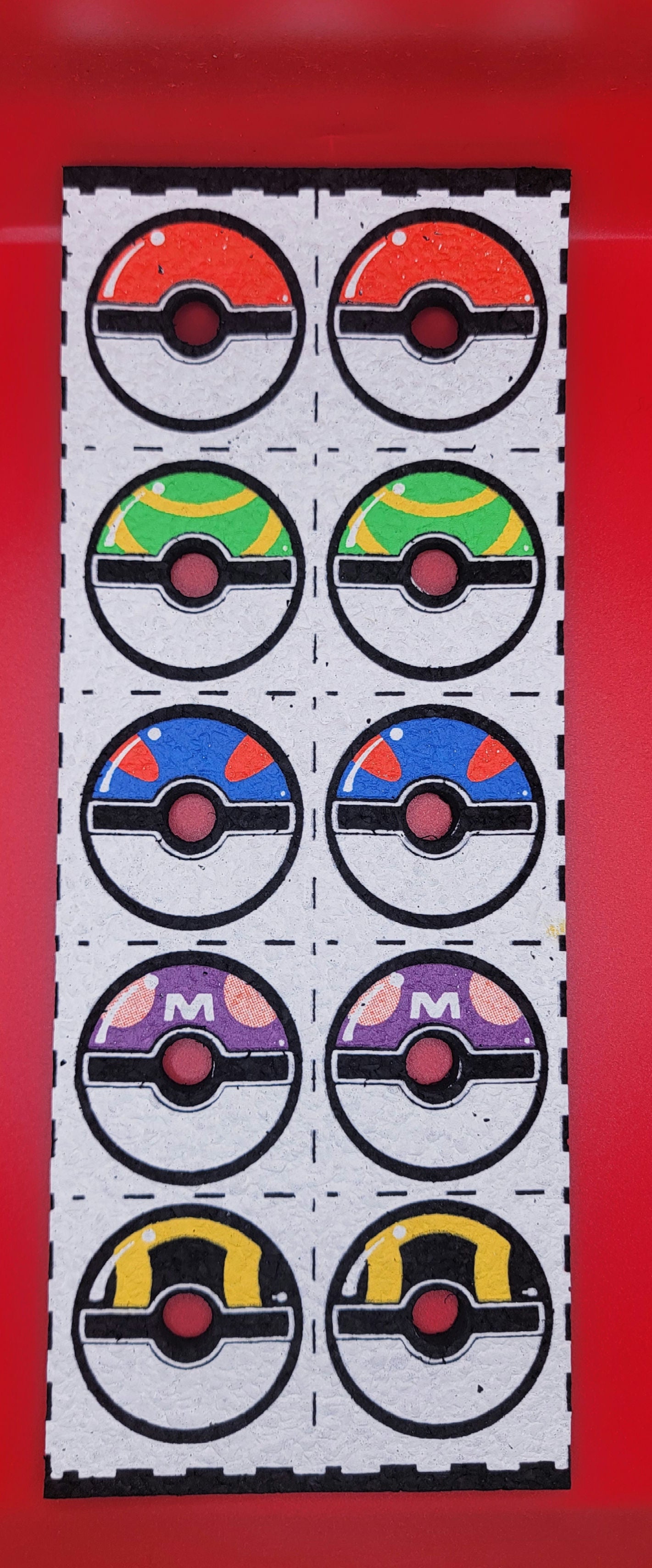 10 Strip PokeBall Pokemon Moodmat by Dark Mountain Cult Moodmats.