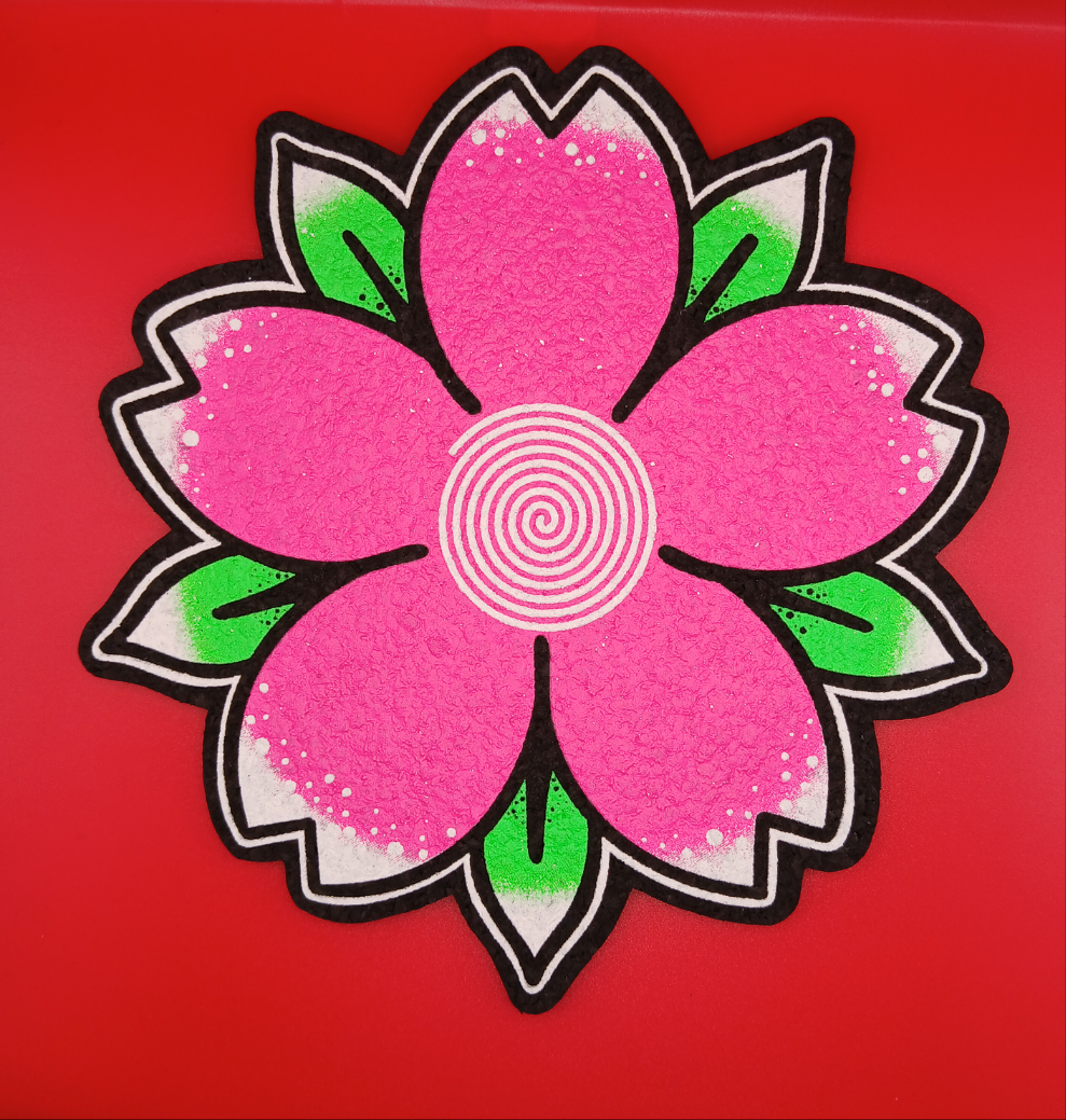 Flower Moodmat (Pink) by Dark Mountain Cult x Glass House Moodmats