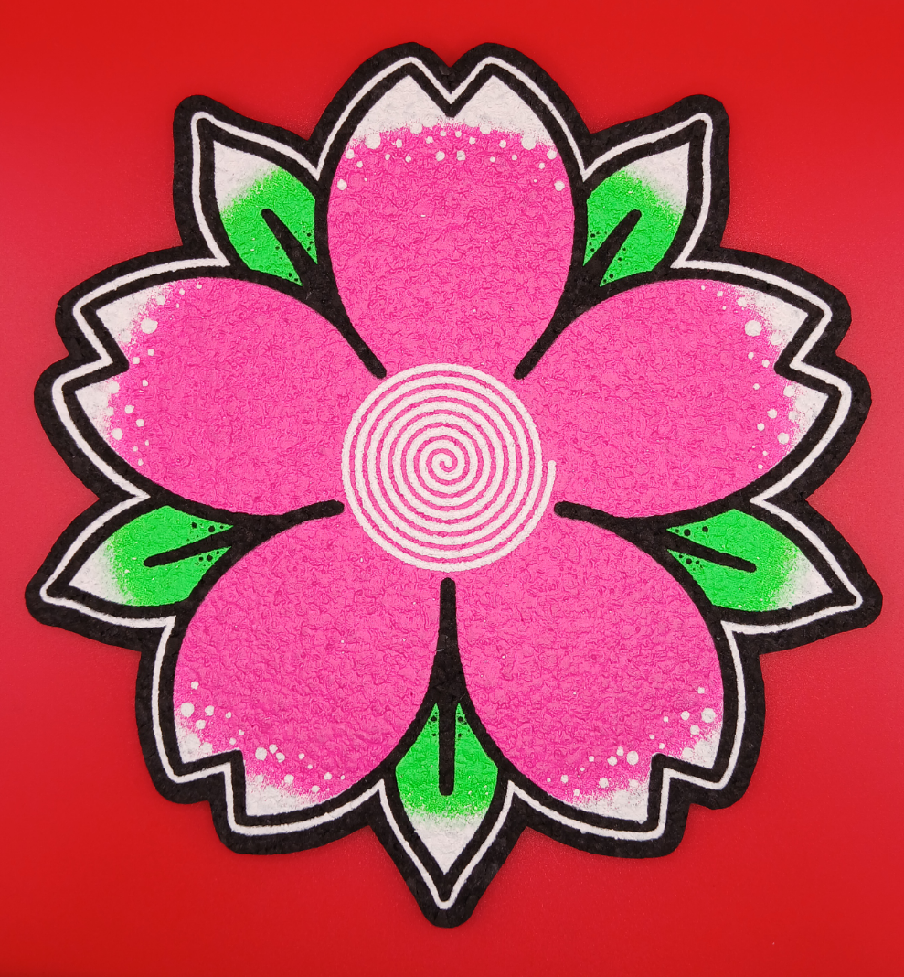 Flower Moodmat (Pink) by Dark Mountain Cult x Glass House Moodmats