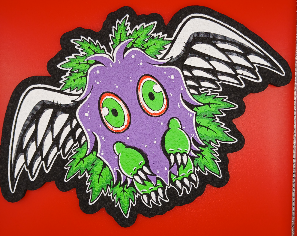 Purple Kushriboh Moodmat by Dark Mountain Cult x Dani Girl Glass, LE 33