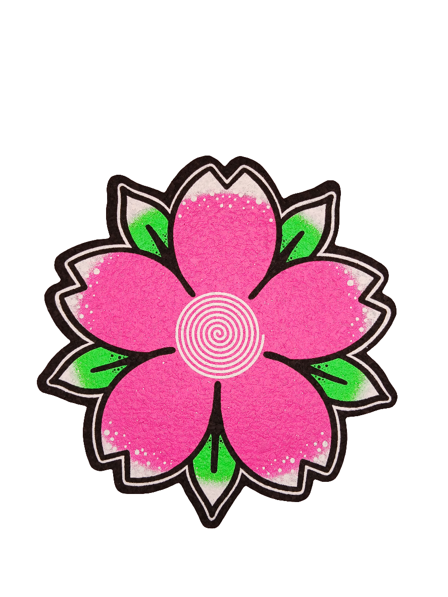 Flower Moodmat (Pink) by Dark Mountain Cult x Glass House Moodmats
