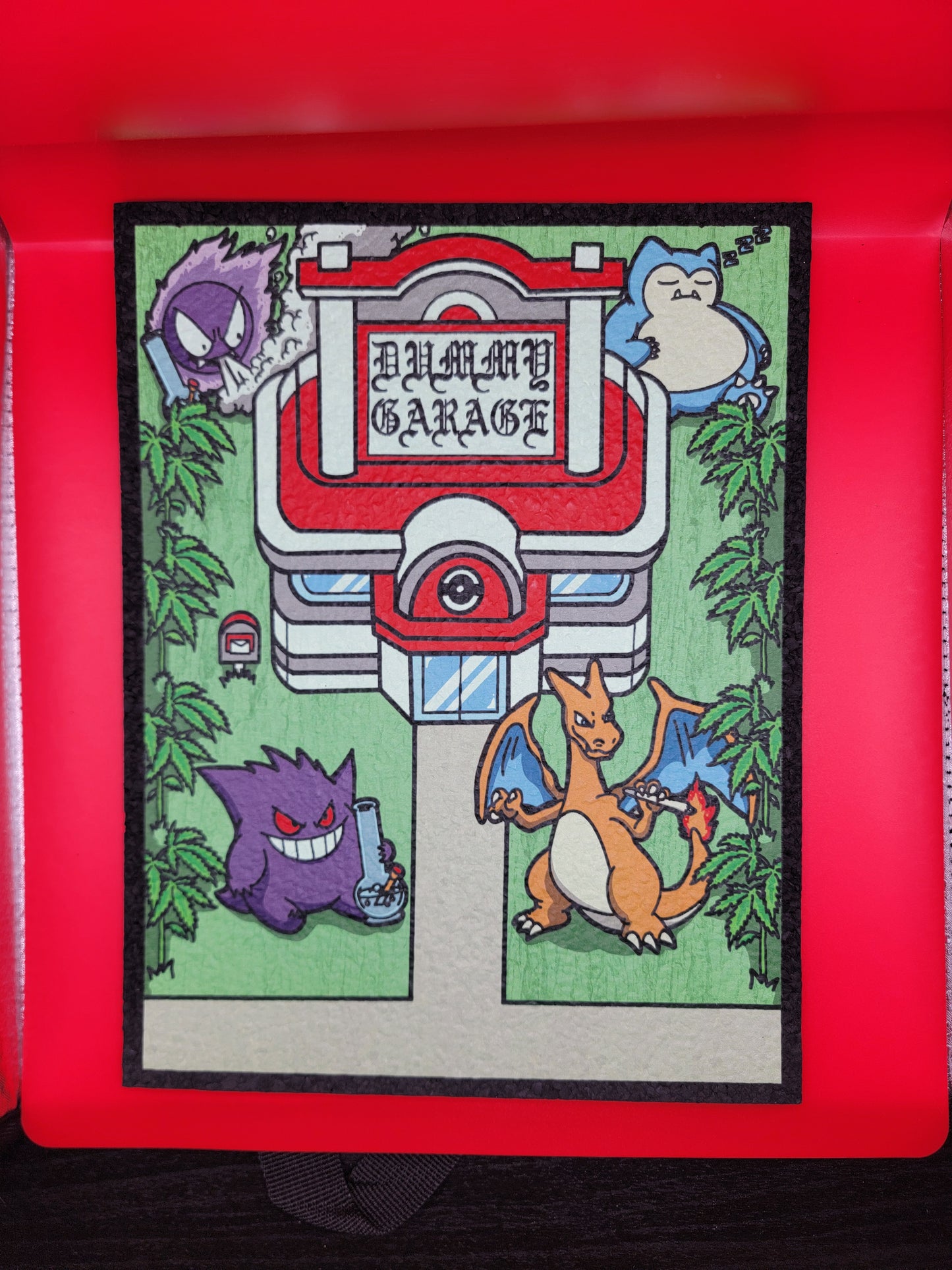Pokegym Dummy Garage Pokemon Moodmat by Dark Mountain Cult Moodmats, Gengar, Charizard, Snorlax, Haunter, Pokégym, Pokéman
Dumb.asf21 x Ganjah_garage x Darkmountaincult