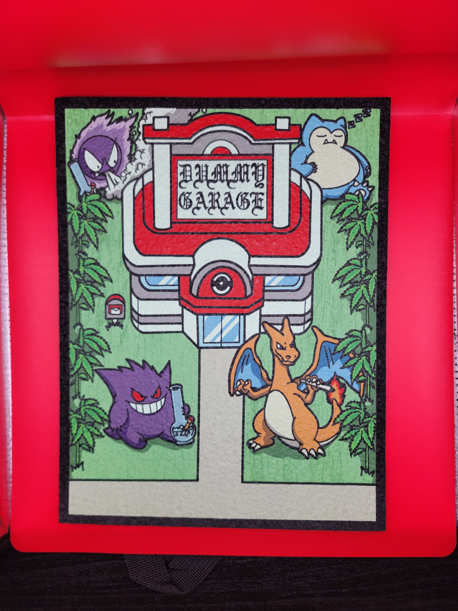 Pokegym Dummy Garage Pokemon Moodmat by Dark Mountain Cult Moodmats, Gengar, Charizard, Snorlax, Haunter, Pokégym, Pokéman
Dumb.asf21 x Ganjah_garage x Darkmountaincult