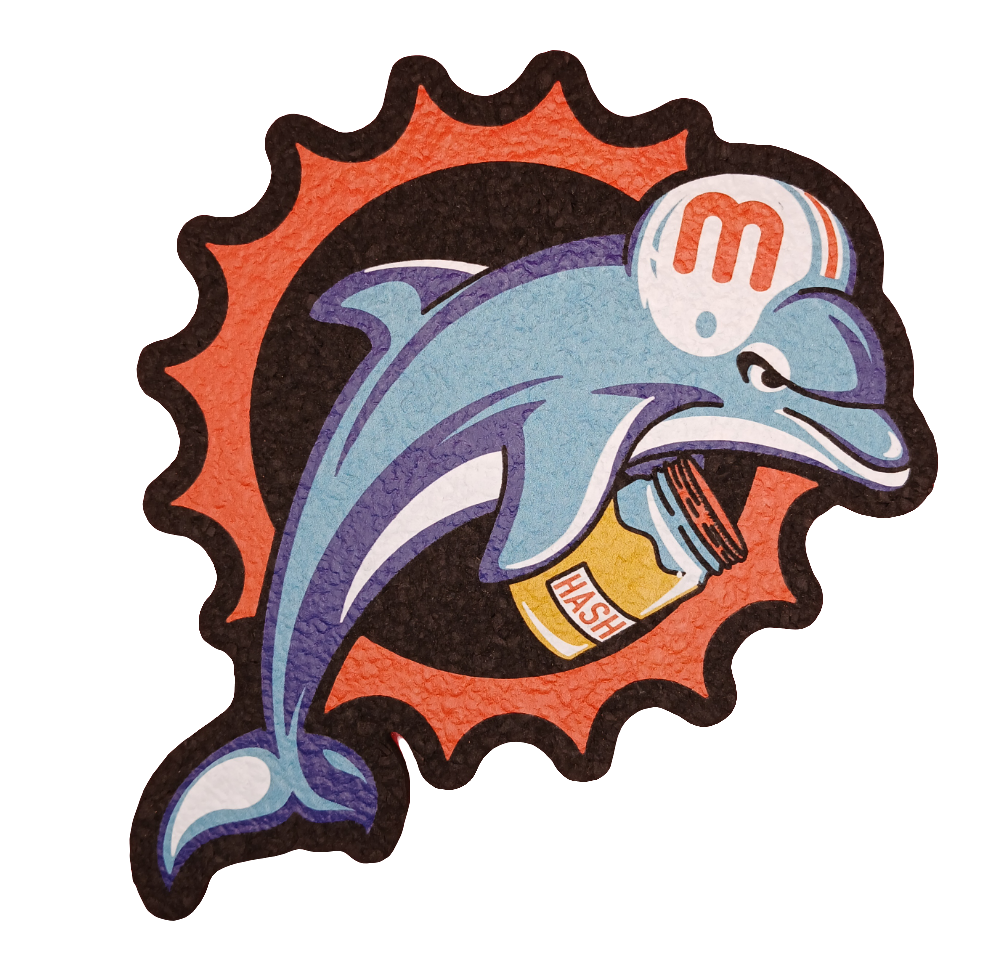 Dolphin Hash Moodmat by Dark Mountain Cult Moodmats